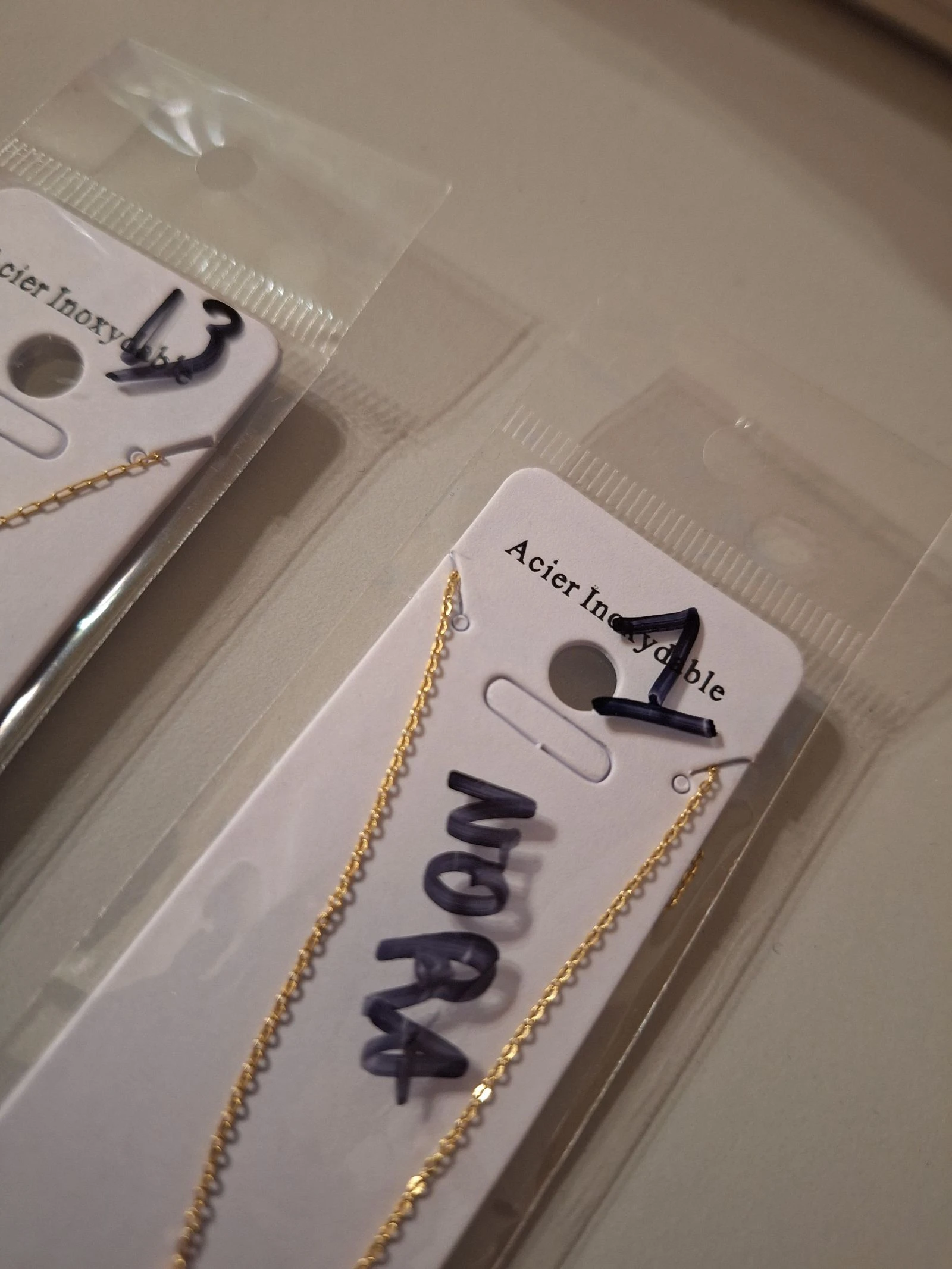 Hermoso collar de acero inoxidable y piedra 8e/p – photo 5